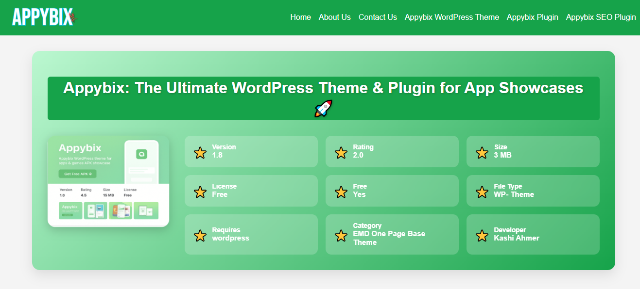 Appybix wp theme